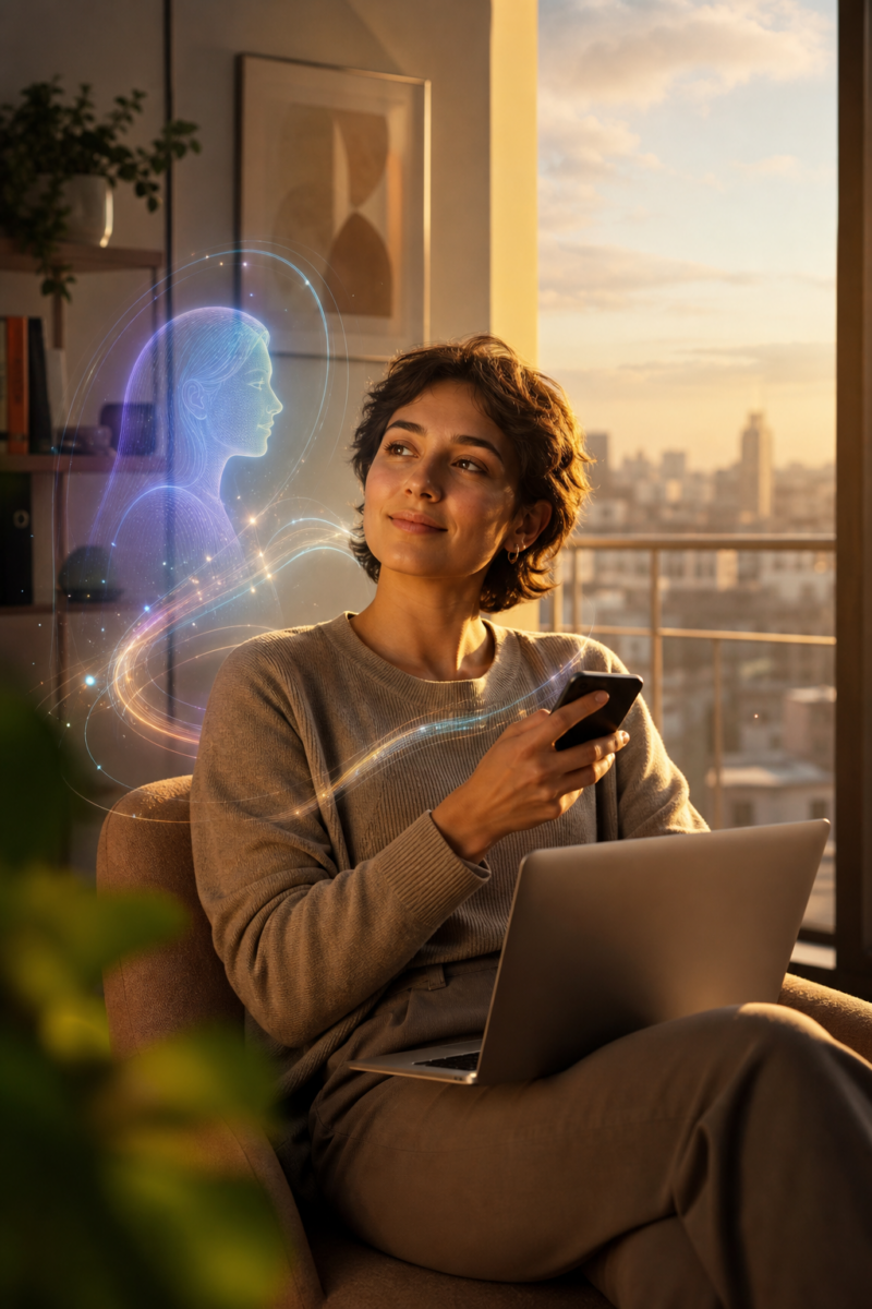 AI companion illustration for crush on ai review 2026
